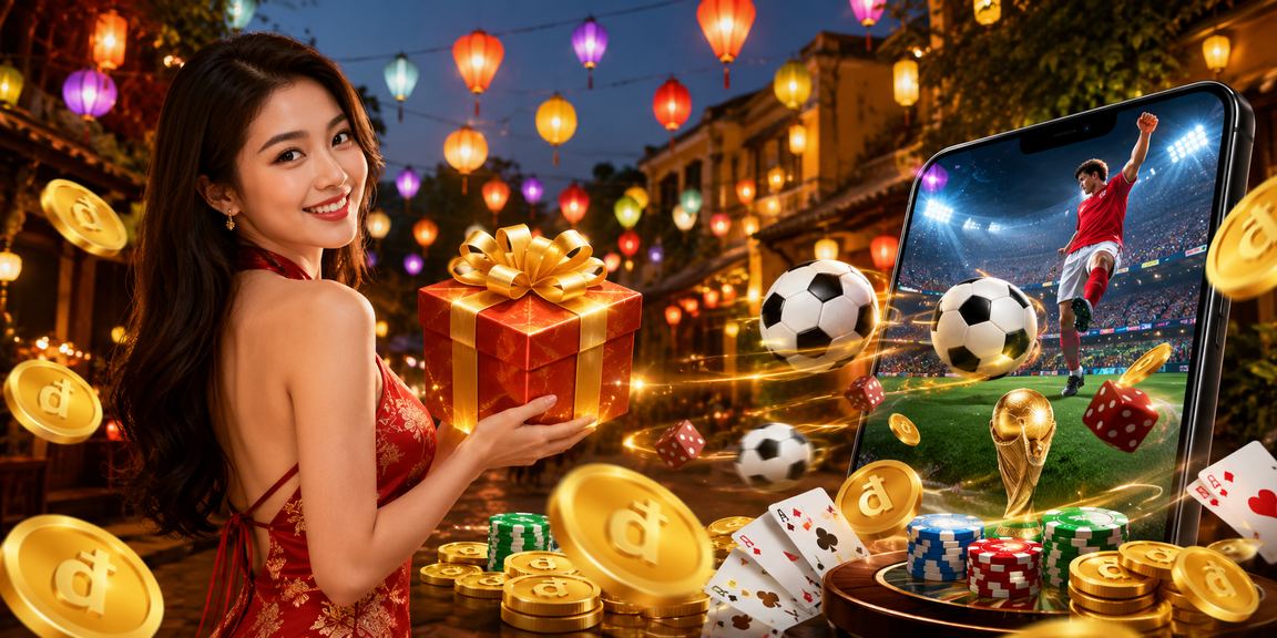 Người chơi bài tại Hội An dưới ánh đèn lồng truyền thống trong không gian casino