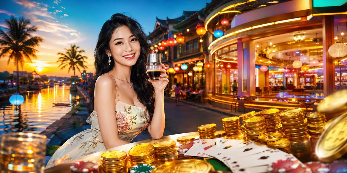 Buổi sáng tại Hội An với người dùng chơi bài trực tuyến bên ly cà phê